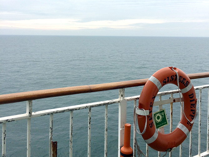 Le ferry ‘’Seven sisters’’ qui m’amena de France à Grande Bretagne.